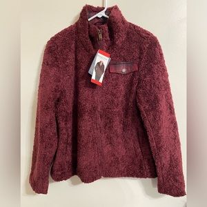 Pendleton Dark Red Fleece Jacket